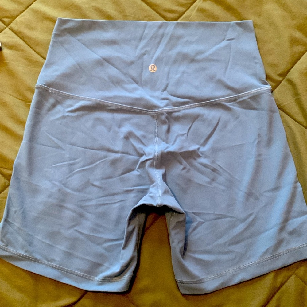 Light blue lululemon shorts